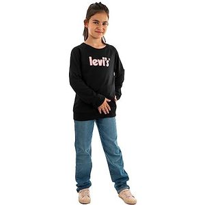 Levi's logo trui met ronde hals, zwart, 14 jaar, zwart.