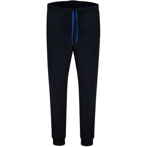 BOSS Mix&Match Joggingbroek voor heren, van stretchkatoen met manchetten, Donkerblauw 405.