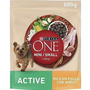 Purina ONE, Mini Active - Kip en rijst voor volwassen honden
