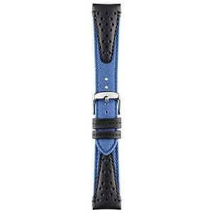 Morellato Unisex armband Sport Volley van cordura-stof en leer A01X4747110, Blauw, 22mm, armband