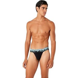 Emporio Armani Emporio Armani Jockstrap Megalogo Jockstrap herenriem (1 stuk), zwart.