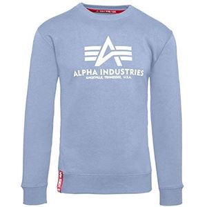 ALPHA INDUSTRIES basic sweater heren t-shirt, blauw (Light Blue - 513)