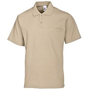 BP 1612-181-47-4XL Unisex poloshirt 1/2 mouw polokraag met knoopsluiting 70 cm stofmix 220 g/m² Eischaalkleur 4XL