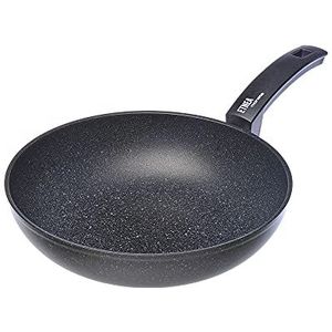 Moneta Etnea Wok 28 cm, aluminium, zwart, standaard