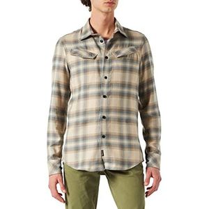 G-STAR RAW Slant Pocket Slim heren T-shirt meerkleurig (Westpoint Khaki Dale Check C841-d410), XS, meerkleurig (Westpoint Khaki Dale Check C841-d410)