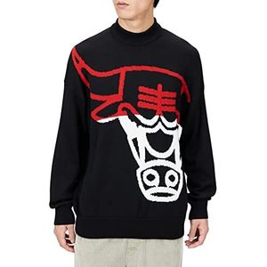 BOSS Knit_chicagobulls heren tricot, zwart, L, zwart.