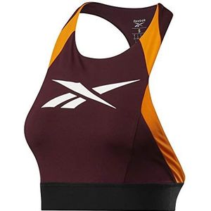 Reebok Wor Mesh Bralette Sportbeha voor dames, Granaat