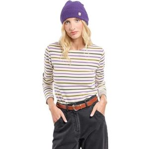 Armor Lux BABETH driekleurig matroos, van dik katoen, natuur/morado/bos/fir, L, Natuur/Morado/Foresta/Fir