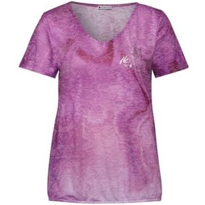 Street One A321542 T-shirt met kleurverloop voor dames, Roze magnolia