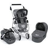 Emotion All In 3-in-1 poppenwagen met babyschaal, sportstoel en autostoel