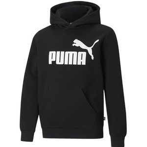 Puma ESS Big Logo FL B Sweatshirt voor kinderen, zwart.