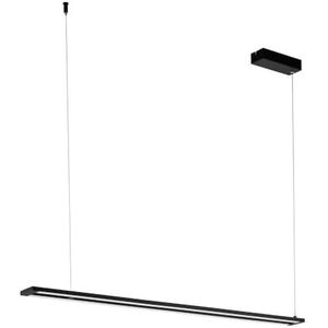 EGLO Amontillado Led-hanglamp, 2-lichts hanglamp, dimbaar, modern, minimalistisch, hanglamp van aluminium en staal, voor woonkamer en eettafel, in zwart en wit