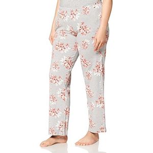 Skiny Damesbroek lang Every Night in Mix & Match Lace pyjamabroek, ondoorzichtig, grijze melange bloem, 40 dames, Meerkleurig