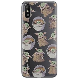 ERT GROUP Xiaomi REDMI 9A Original en officieel gelicentieerd Star Wars Baby Yoda 028 hoesje perfect aangepast aan de vorm van de mobiele telefoon, gedeeltelijk transparant