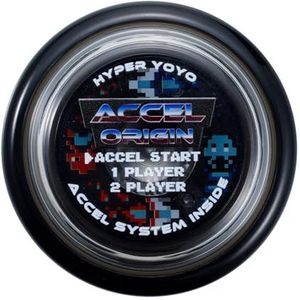 Bandai 60002 Accel Hyper Yoyo zwart, behendigheidsspel, optimale Yoyo voor kinderen vanaf 8 jaar, met zijn Accel-systeem, test alle trucs snel en eenvoudig