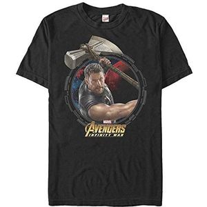Marvel Avengers Unisex T-shirt: Infinity War-Power Thor Organic korte mouwen, zwart, M, SCHWARZ