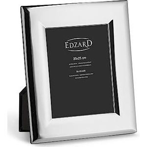 EDZARD Positano fotolijst 20x25 cm zilver met fluwelen achterkant incl. 2 hangers