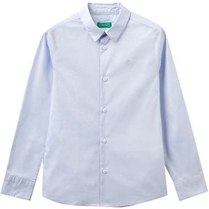 United Colors of Benetton Shirt voor kinderen en jongeren, Celeste 081, S, celeste 081
