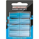 Reloop Knob Cap rubberen knopdoppen voor betere grip, geschikt voor veel DJ-mixers en controllers, blauw, 8 stuks