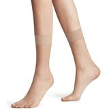 FALKE Shelina 12 DEN lage sokken, ultradun, transparant, sluier-effect, elegant, met lichte glitter, zachte randen, zonder druk op de kuit, fijne draad, zacht, 1 paar, Beige (Brasil 4679)
