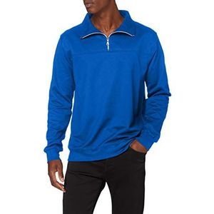 Trigema Sweatshirt met ritssluiting, heren, blauw (Royal 049), XL, blauw (Royal 049)