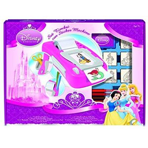 Multiprint Zelfklevende machine Disney Princess, Made in Italy, 7 postzegels, boek met markers, stempel voor kinderen, van hout en natuurlijk rubber, inkt wasbaar, niet giftig, cadeau-idee, art. 08660