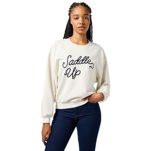 Wrangler Sweat surdimensionné, Blanc vintage, M