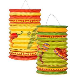 Boland - Mexicaanse lantaarns, 2 stuks, meerkleurig, BOL54403