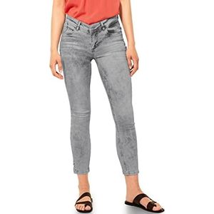 Street One Dames slim jeans, grijs gewassen, 29 W/28 L, grijs stonewashed