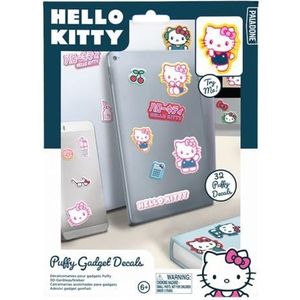 Officieel gelicentieerde Hello Kitty-stickers Puffy Gadget inclusief 32 3D-cartoon-kattenstickers, cadeau en decoratieaccessoire voor vrouwen en meisjes | Paladone