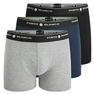 Punto Blanco - Set van 3 gladde boxershorts, meerkleurig 595