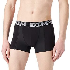 Dim Boxershorts voor heren, 3D Flex Air ademend vermogen, 2 stuks, zwart/parelgrijs