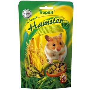 HAMSTER 500 g compleet hamstervoer met bananen en zeer eiwitrijke korrelige alfalfa