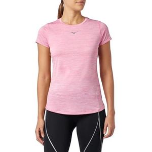 Mizuno Core Mizuno Tee T-shirt voor dames, Roze tas, XS