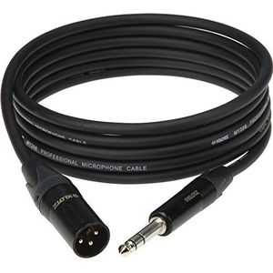 KLOTZ - XLR-kabel / XLR-jack 3p. mannelijk - jack 3p. / Neutrik / M1MS*B 10m