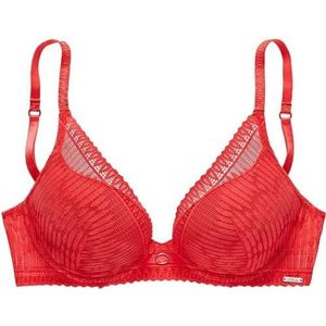 s.Oliver Va-80-pb push-up beha voor dames, Hibiscus rood