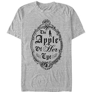 Disney Uniseks T-shirt met korte mouwen voor Apple of Her Eye, Melange Grey, XL, Melange Grey