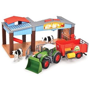 Dickie Toys Boerderij - Tractor met Trailer - 30cm - Speelgoedboerderij