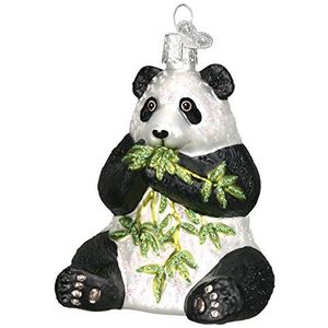 Old World Christmas Panda-decoratie van mondgeblazen glas voor kerstboom