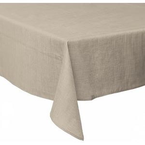 GALILEO SpA Tafelkleed, 140 x 240 cm, vuilafstotend, linnenlook, 10-zits, taupe, solide sibylle