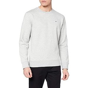 Tommy Jeans Tjm Regular Fleece C-hals Trainingspak voor heren, Lichtgrijs