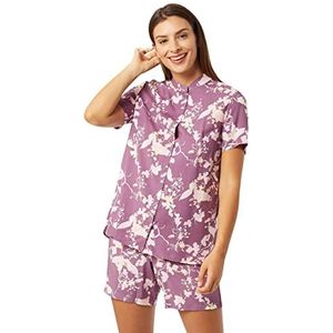 Schiesser Korte pyjamaset voor dames, Rood (bessen 512)