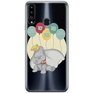 ERT GROUP Samsung A20S hoes origineel en officieel gelicentieerd Disney Dumbo 003 perfect aangepast aan de vorm van de mobiele telefoon, gedeeltelijk transparant