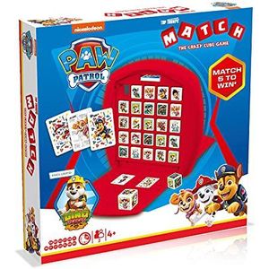 Winning Moves - MATCH LA PAT' PATROUILLE DINO RESCUE - Leg 5 kubussen op een rij om te winnen - Bordspel - Reisspel - 2 spelers - Franse versie