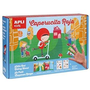 APLI Scenario Magic Chaperon stickerset rood met etiket - Apli14112