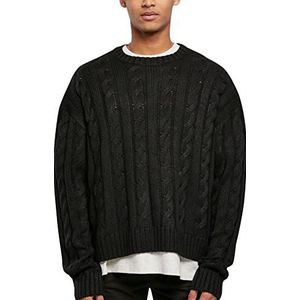Urban Classics Boxy Sweater trainingspak voor heren, zwart, 4XL, zwart.