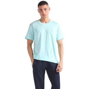 Calvin Klein Jeans T-Shirt Manches Courtes Homme Ck Embro Badge Col Ras-du-Cou, Bleu (Blue Tint), XXL