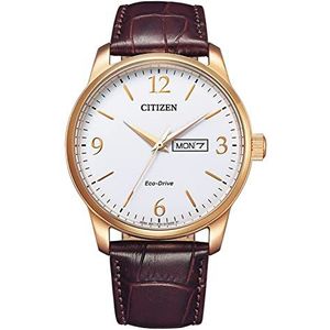 Citizen Heren Analoge Eco-Drive Horlog - Wi - Eén Maa - Riemen.