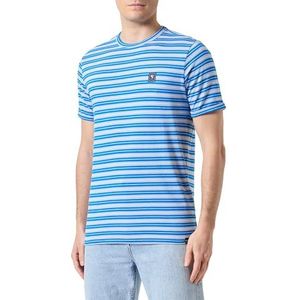 Garcia T-shirt à manches courtes pour homme, Vieux bleu, L