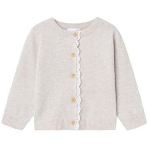 NAME IT Cardigan à manches longues pour fille, Sable d'été, 98